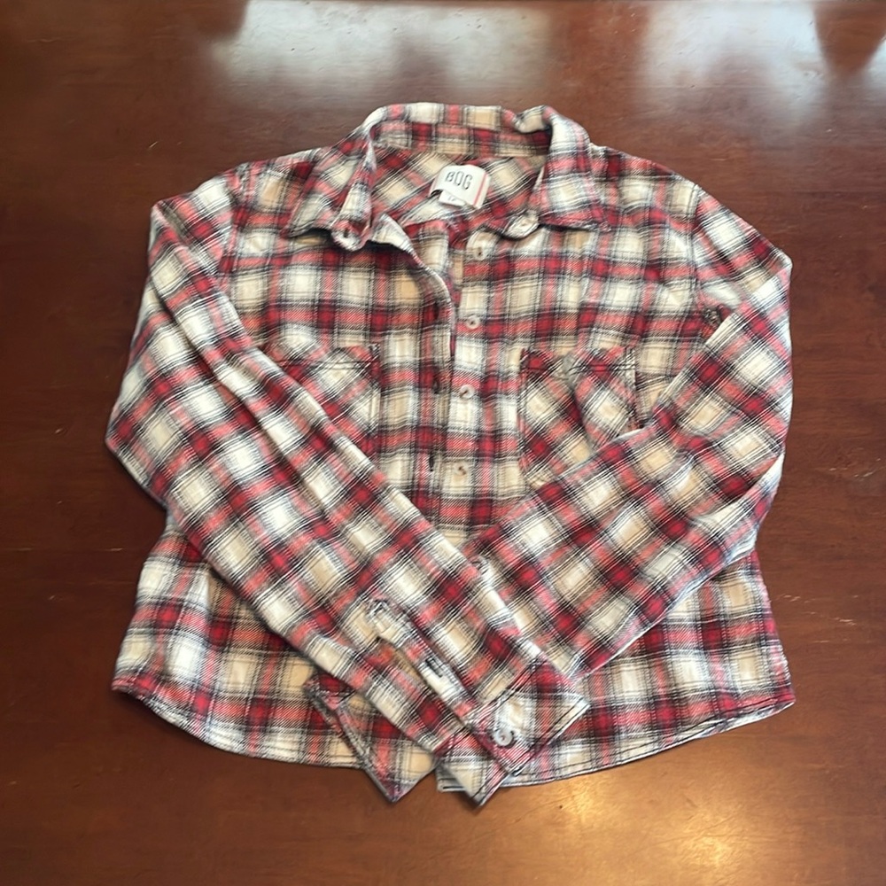 Urban Outfitters BDG short flannel button up size large